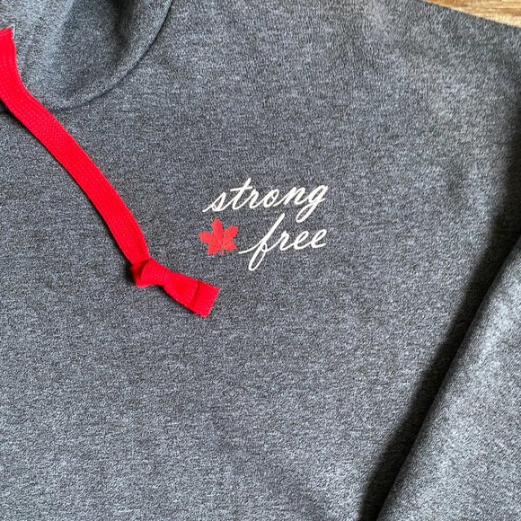 HBC Strong and Free Team Canada Heather Blue Olympics Hoodie - Picture 5 of 7